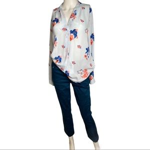 Vince Camuto Floral Blouse long sleeve